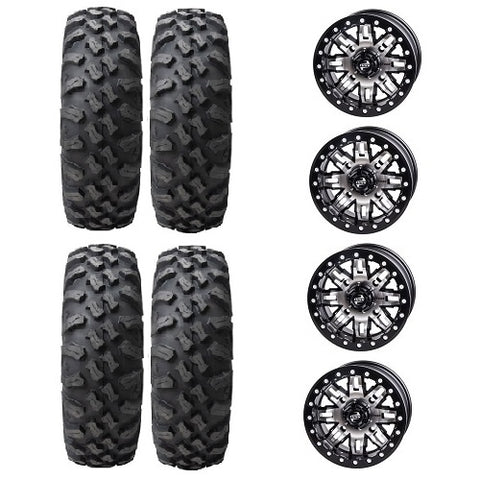 Tusk Megabite Tire & Wheel Kits Mounted on Tusk Teton Machined Beadlock Wheels