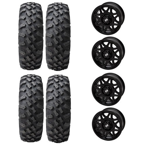 
                  
                    Tusk Megabite 32x10-14 Tires Mounted on Tusk Tintic Black 4/137 Wheels
                  
                