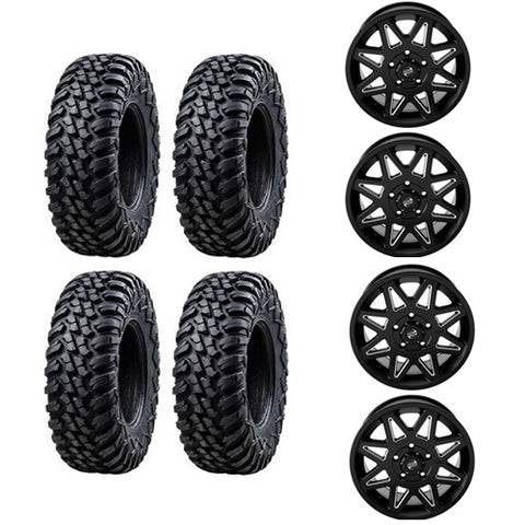 Tusk Terrabite 32x10-15 Tires Mounted on Tusk Tintic Milled 5/4.5 Wheels