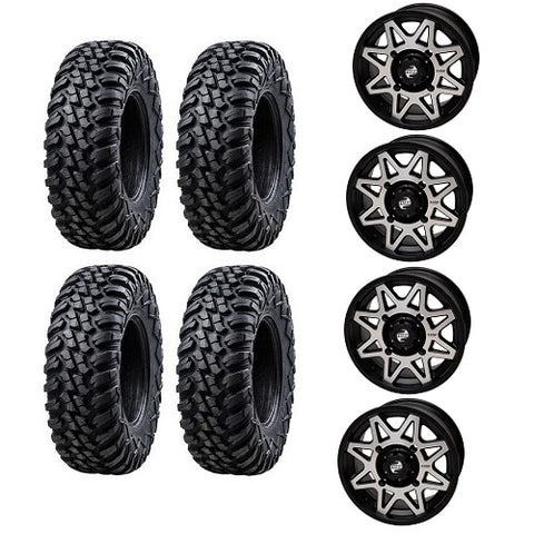Tusk Terrabite Tires Mounted on Tusk Tintic Machined & Black Wheels