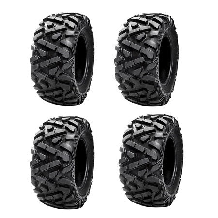 Set of 4 Tusk Trilobite HD Tires 25x10-12 8 Ply