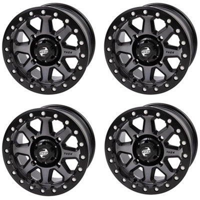 Tusk Uinta Gun Metal Beadlock Wheel Set