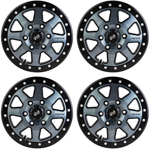 Tusk Uinta Beadlock Wheels Gun Metal & Black - Set of 4