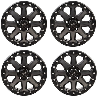 Tusk Uinta Gun Metal Beadlock Wheel 5/114.3 Set
