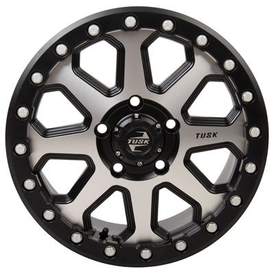 Tusk Uinta Machined & Black Beadlock Wheel 5/114.3