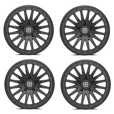 VALOR OFFROAD V06 Beadlock Wheel Set - Satin Black