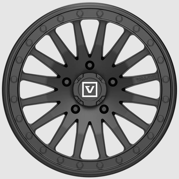 VALOR OFFROAD V06 Satin Black Beadlock Wheels RZR Pro R Wheels