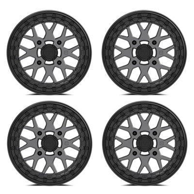 VALOR V07 Beadlock Wheel Set - Satin Graphite
