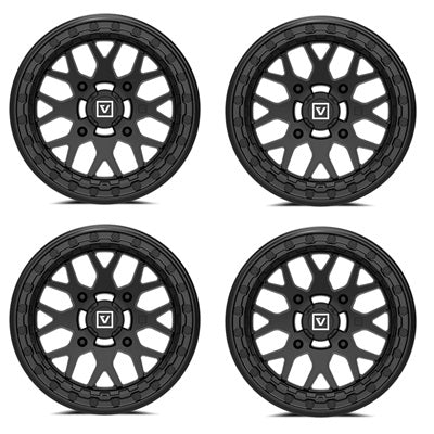 VALOR OFFROAD V07 Beadlock Wheel Set - Satin Black