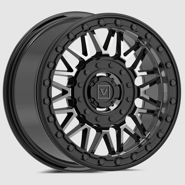 VALOR OFFROAD V08 Dark Tint Beadlock Wheels