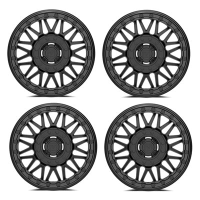 VALOR OFFROAD V08 Beadlock Wheel Set - Satin Black