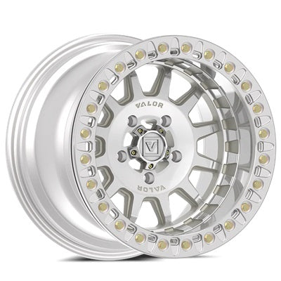 VALOR OFFROAD V09 Beadlock Wheels - Raw Machined - 5 Bolt 15x10