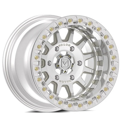 VALOR OFFROAD V09 Beadlock Wheels - Raw Machined - 6 Bolt 15x10