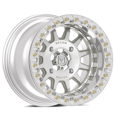 VALOR OFFROAD V09 Beadlock Wheels - Raw Machined - 15x10