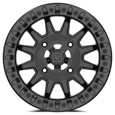VALOR OFFROAD V09 Brushed Charcoal Beadlock Wheel 15x7