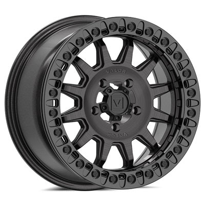 VALOR OFFROAD V09 Brushed Charcoal Beadlock Wheel 5/114.3