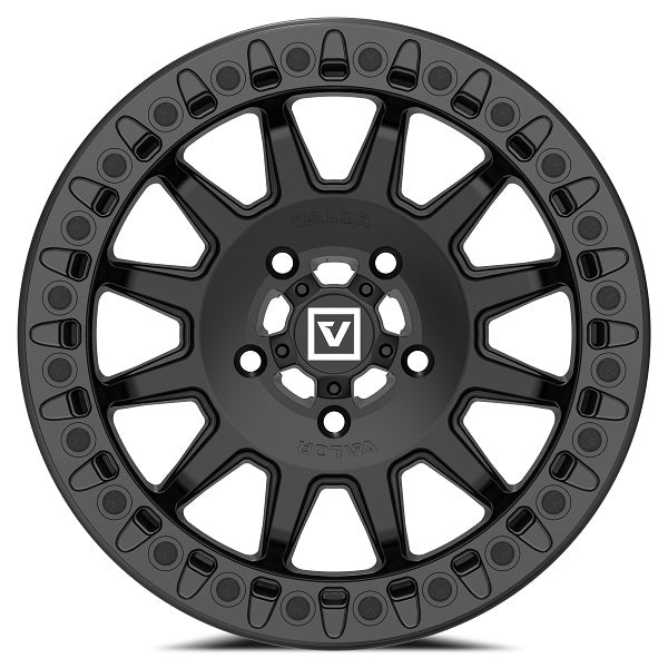 VALOR OFFROAD V09 Satin Black Beadlock Wheels 15x7