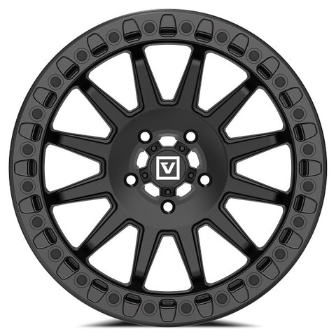VALOR OFFROAD V09 Satin Black Beadlock Wheels 17x8
