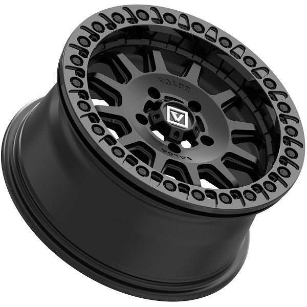 VALOR OFFROAD V09 Satin Black Beadlock 15x7 Wheels