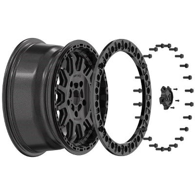 VALOR OFFROAD V09 Brushed Charcoal Beadlock Ring