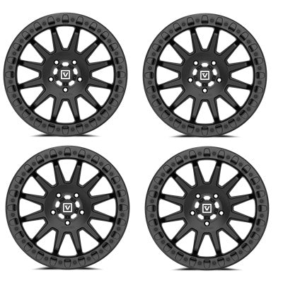 VALOR OFFROAD V09 Beadlock Wheel Set - Satin Black