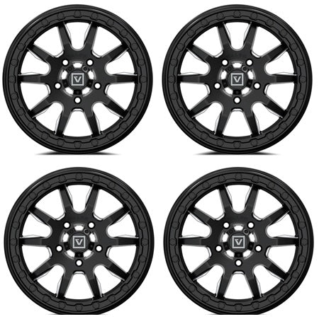 VALOR V15 Beadlock Wheels - Satin Black Set of 4