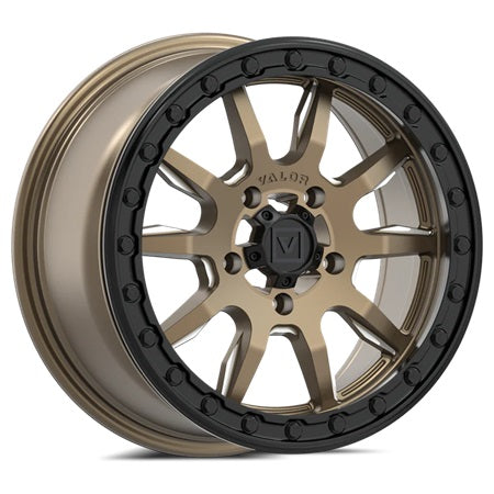 VALOR V15 Beadlock Wheels - Satin Bronze