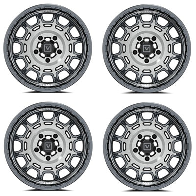 VALOR Offroad V17 Brushed Gunmetal Wheel Set