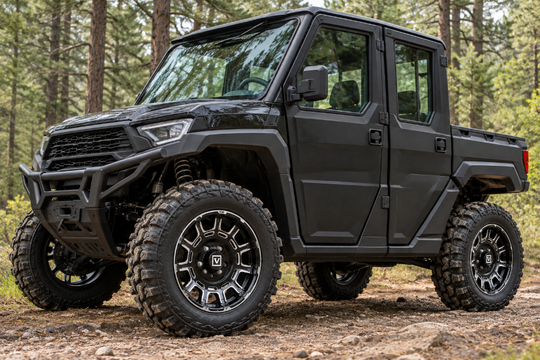 
                  
                    VALOR V17 Gloss Black Milled Wheels on a UTV
                  
                