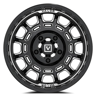 VALOR V17 Gloss Black Milled Wheel