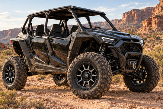 
                  
                    VALOR V18 Hyper Black Beadlock Wheels on a UTV
                  
                