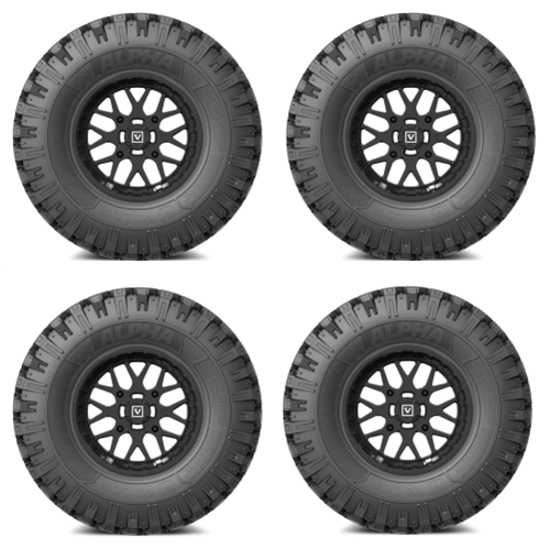 
                  
                    VALOR OFFROAD Alpha Tire & Wheel Kits 32x10-15 Mounted on 4/156 VALOR V05 Wheels
                  
                