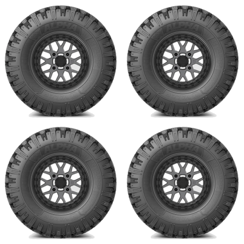 
                  
                    VALOR OFFROAD Alpha Tire & Wheel Kits 32x10-15 Mounted on VALOR V07 Graphite
                  
                