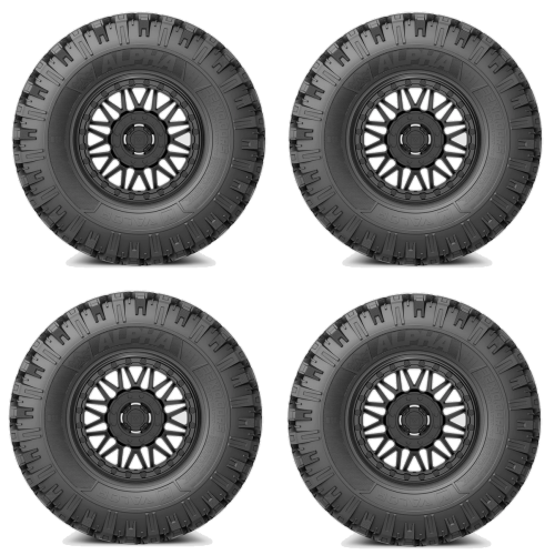 VALOR OFFROAD Alpha Tire & Wheel Kits 32x10-15 Mounted on 4/156 VALOR Wheels - Set of 4