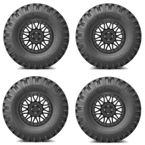 
                  
                    VALOR OFFROAD Alpha Tire & Wheel Kits 32x10-15 Mounted on VALOR V08 Satin Black
                  
                