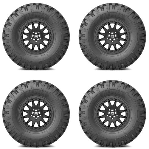 
                  
                    VALOR OFFROAD Alpha Tire & Wheel Kits 32x10-15 Mounted on VALOR V09 Satin Black
                  
                