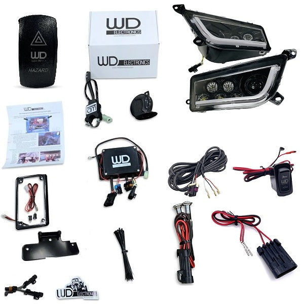WD Electronics Polaris General 1000 Turn Signal Headlights, Hazards, HVAC & Horn Kit
