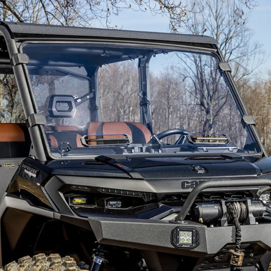 
                  
                    SuperATV Can-Am Defender HD11 Vented Full Windshield Close-Up
                  
                