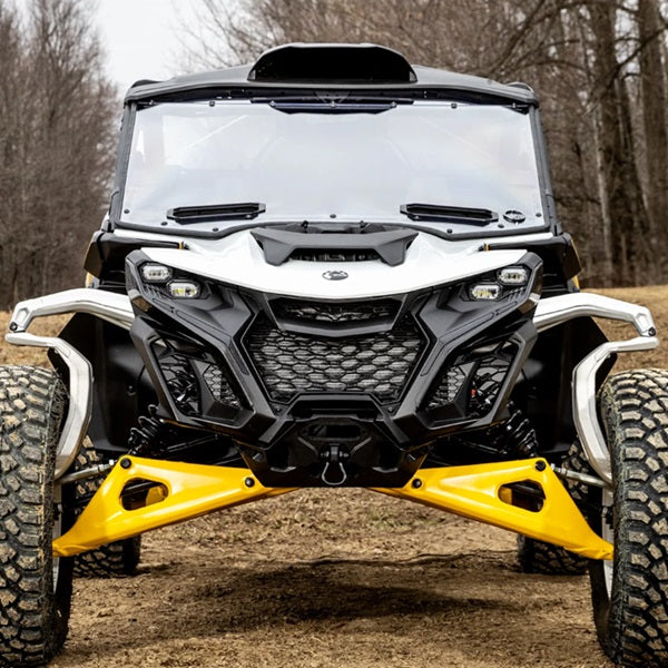 SuperATV Can-Am Maverick R Vented Windshield - Scratch Resistant