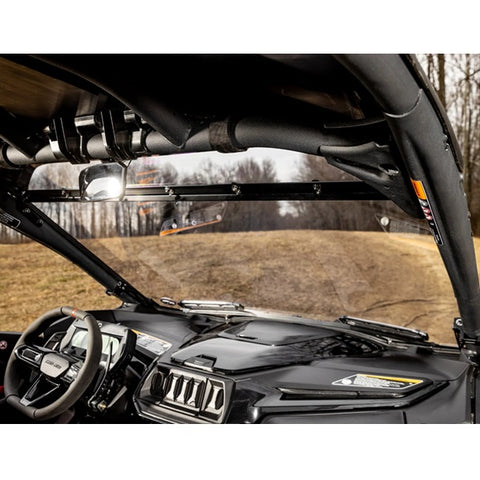 SuperATV Can-Am Maverick R Vented Windshield Inside