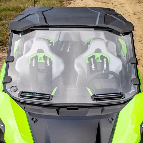 SuperATV Kawasaki Teryx H2 Vented Windshield - Top View