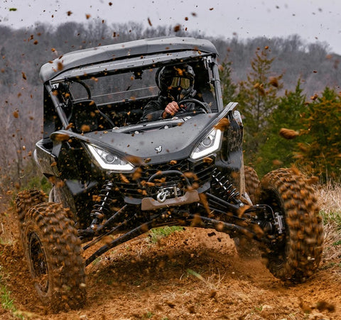 SuperATV XT Warrior Tire on UTV in Action