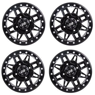 
                  
                    Tusk Wasatch Matte Black Beadlock Wheel Set
                  
                