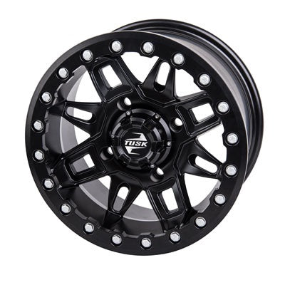 Tusk Wasatch Matte Black ATV UTV Beadlock Wheels