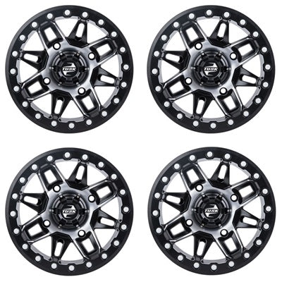Tusk Wasatch Machined Beadlock Wheel Set