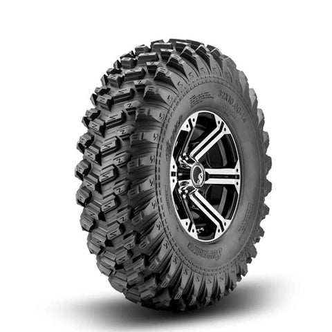 SuperATV XT Warrior Tire & Bandit Machined Wheel Kit