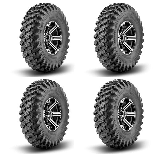 SuperATV XT Warrior Tire & Wheel Kits on Bandit Machined Wheels