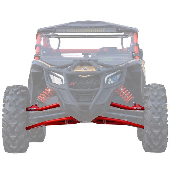 SuperATV Can-Am Maverick X3 Front 72 Inch A-Arms - Red