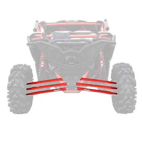 SuperATV Can-Am Maverick X3 Boxed Radius Arms - Red