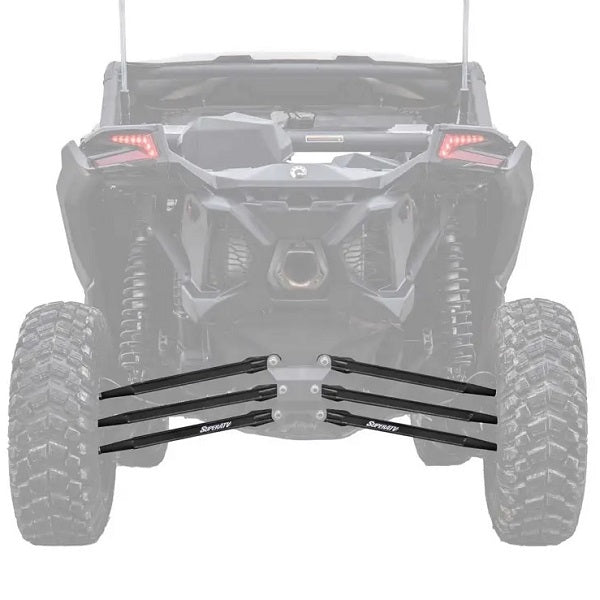 SuperATV Can-Am Maverick X3 Boxed Radius Arms Black